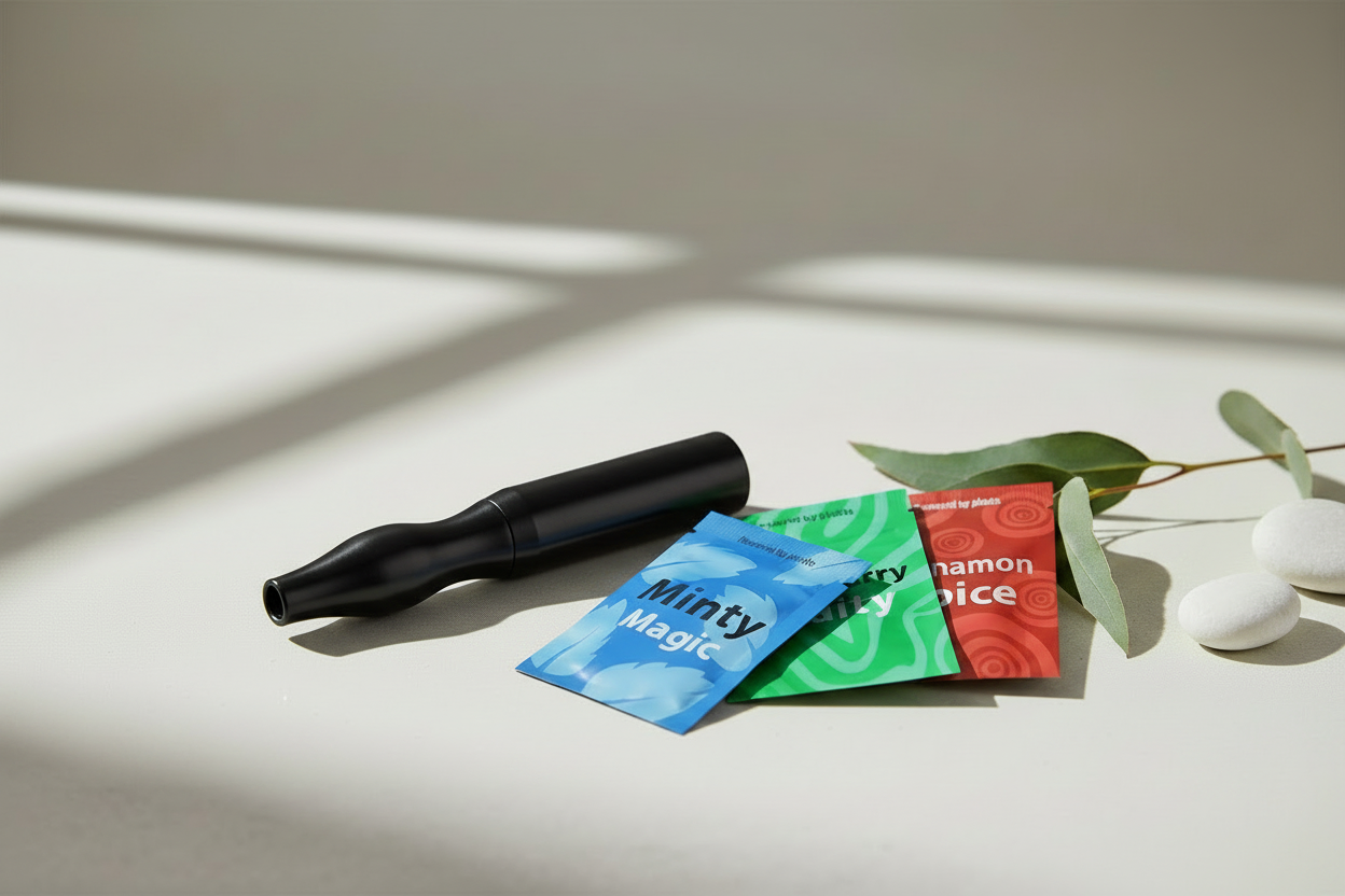 Inhalateur Noir et trois goûts